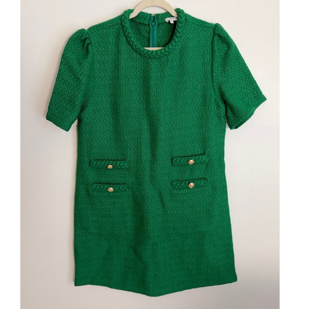 Voy Green Tweed Dress size large